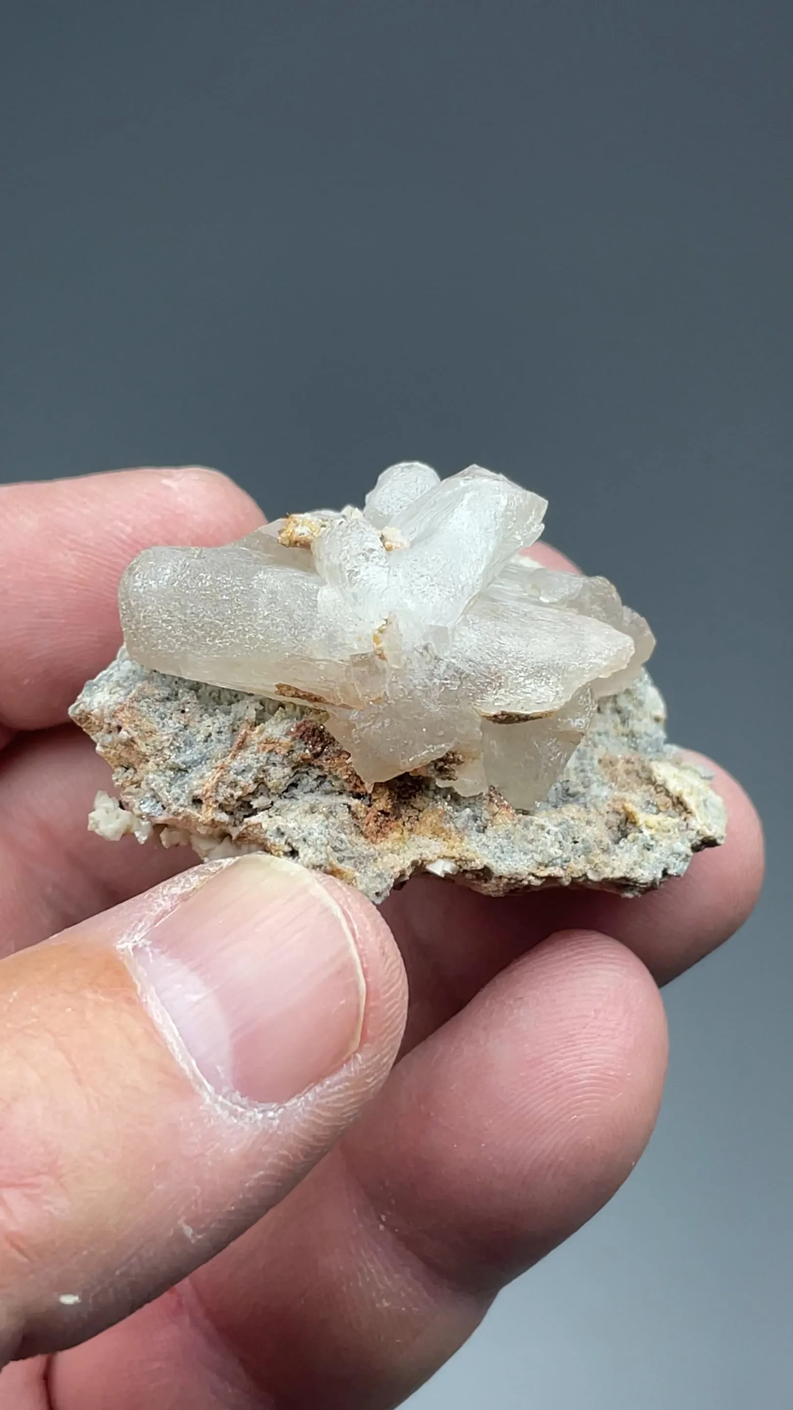 Cerussite with Quartz, Calcite - image 2