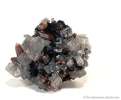 Cerussite With Smithsonite Included By Hematite - image 1