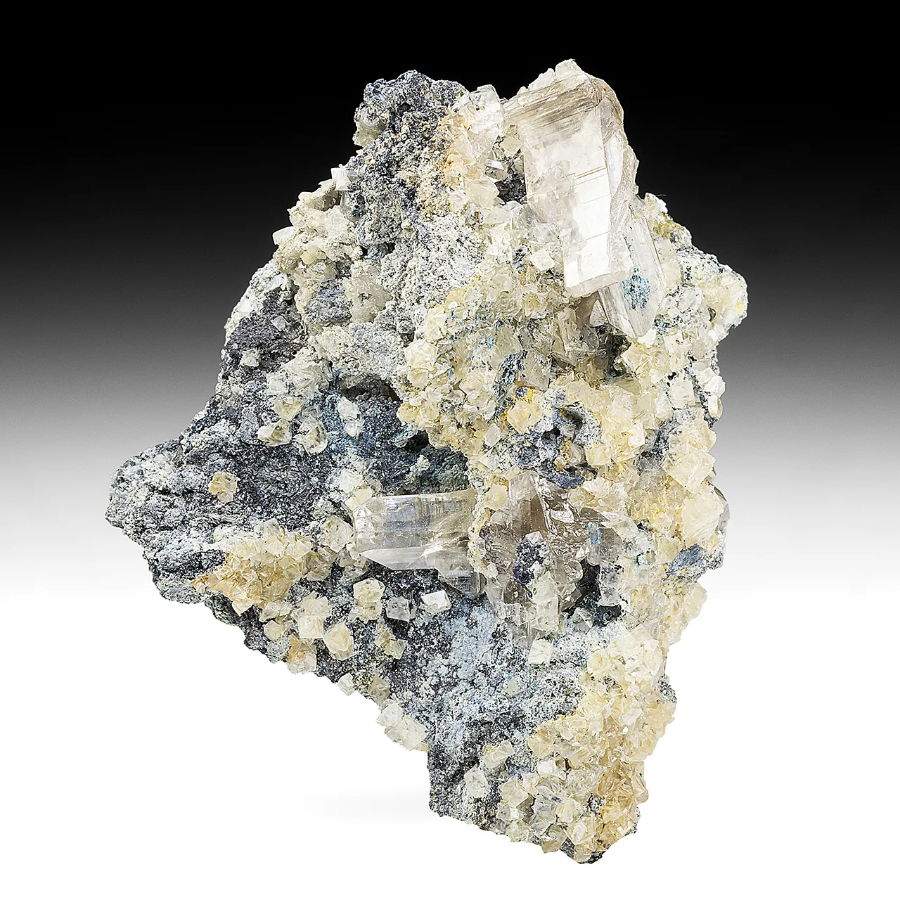 Cerussite with Smithsonite, Quartz - image 1