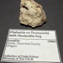 CHABAZITE ON THOMSONITE - image 4