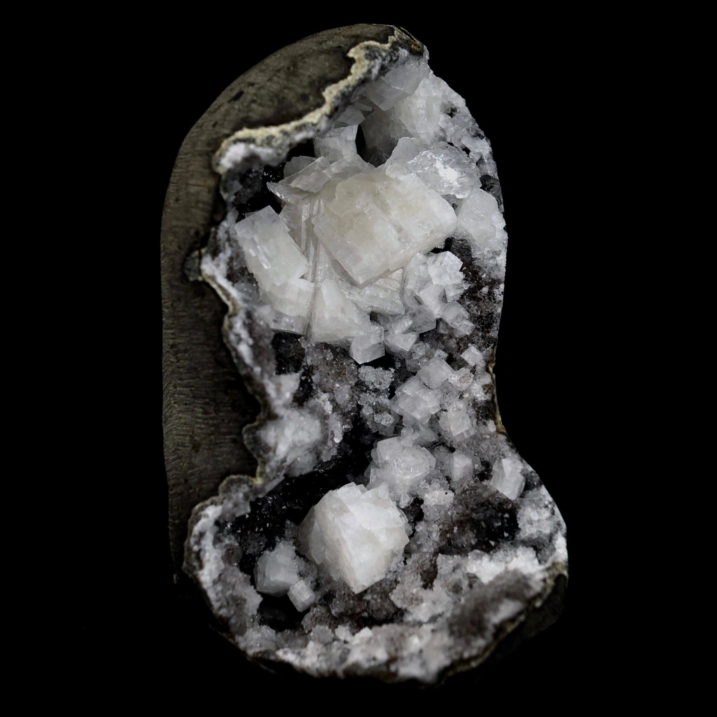Chabazite Pesudeo Crystals inside Chalcedony Vug Natural Mineral Specimen - image 2