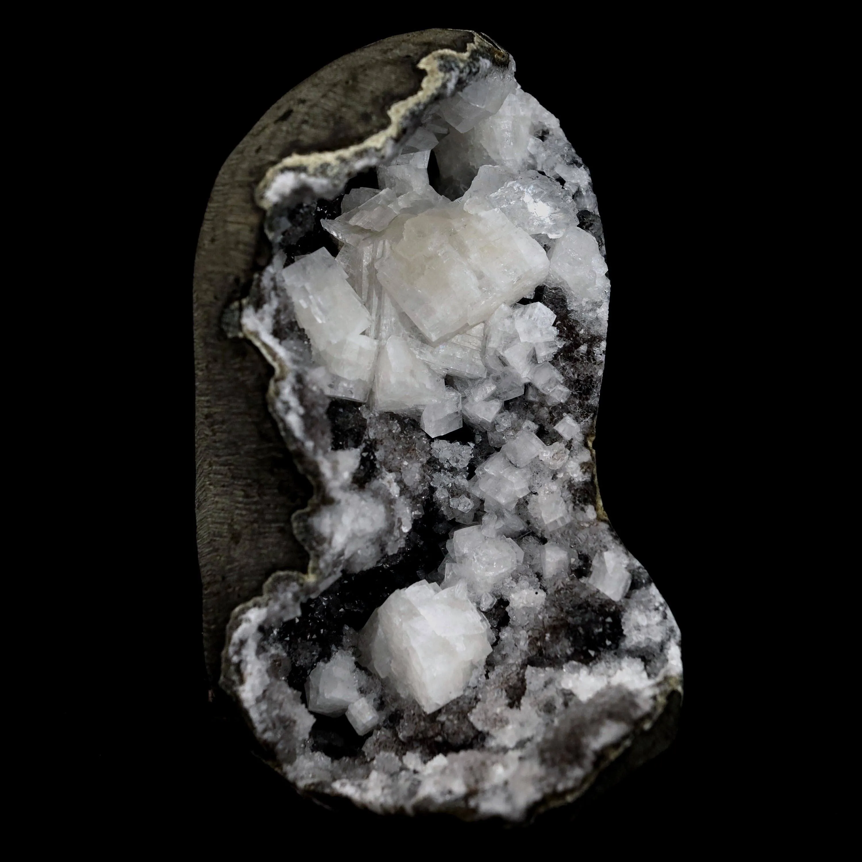 Chabazite Pesudeo Crystals inside Chalcedony Vug Natural Mineral Specimen - image 2