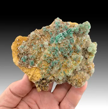 Chalcanthite in Halite
