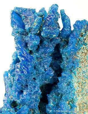 Chalcanthite With Copper Replacing Wood - image 3