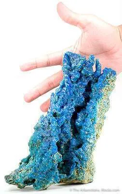 Chalcanthite With Copper Replacing Wood - image 2