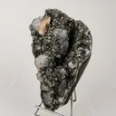 Chalcedony Black with Apophyllite and Stilbite Natural Mineral Specimen - image 2