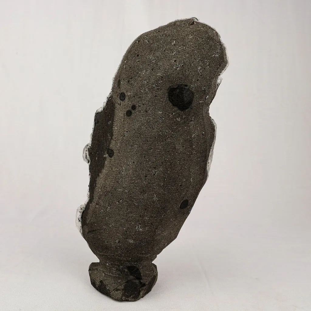 Chalcedony Black with Apophyllite Cubes Natural Mineral Specimen - image 4