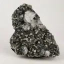 Chalcedony Black with Apophyllite Cubes Natural Mineral Specimen - image 1
