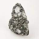 Chalcedony Black with Apophyllite Cubes Natural Mineral Specimen - image 4