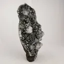 Chalcedony Black with Apophyllite Cubes Natural Mineral Specimen - image 3