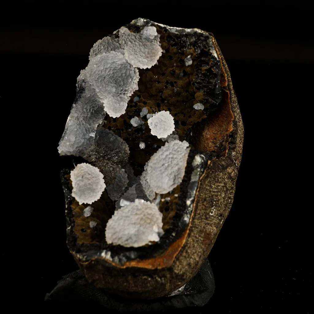 Chalcedony in Julgoldite geode Rarly found free standing  Natural Mineral Specimen - image 3