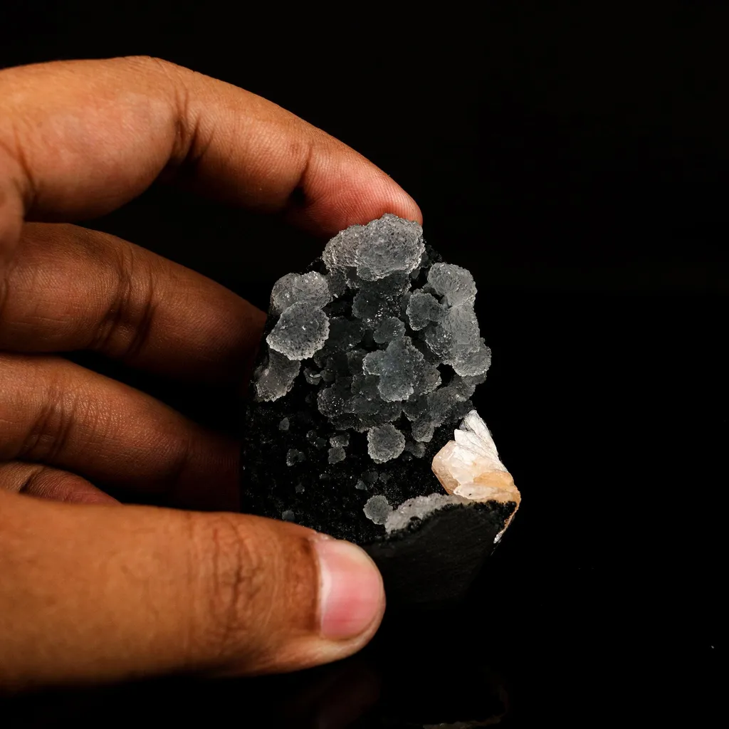 Chalcedony in Julgoldite geode Rarly found free standing Natural Mineral Specimen - image 5