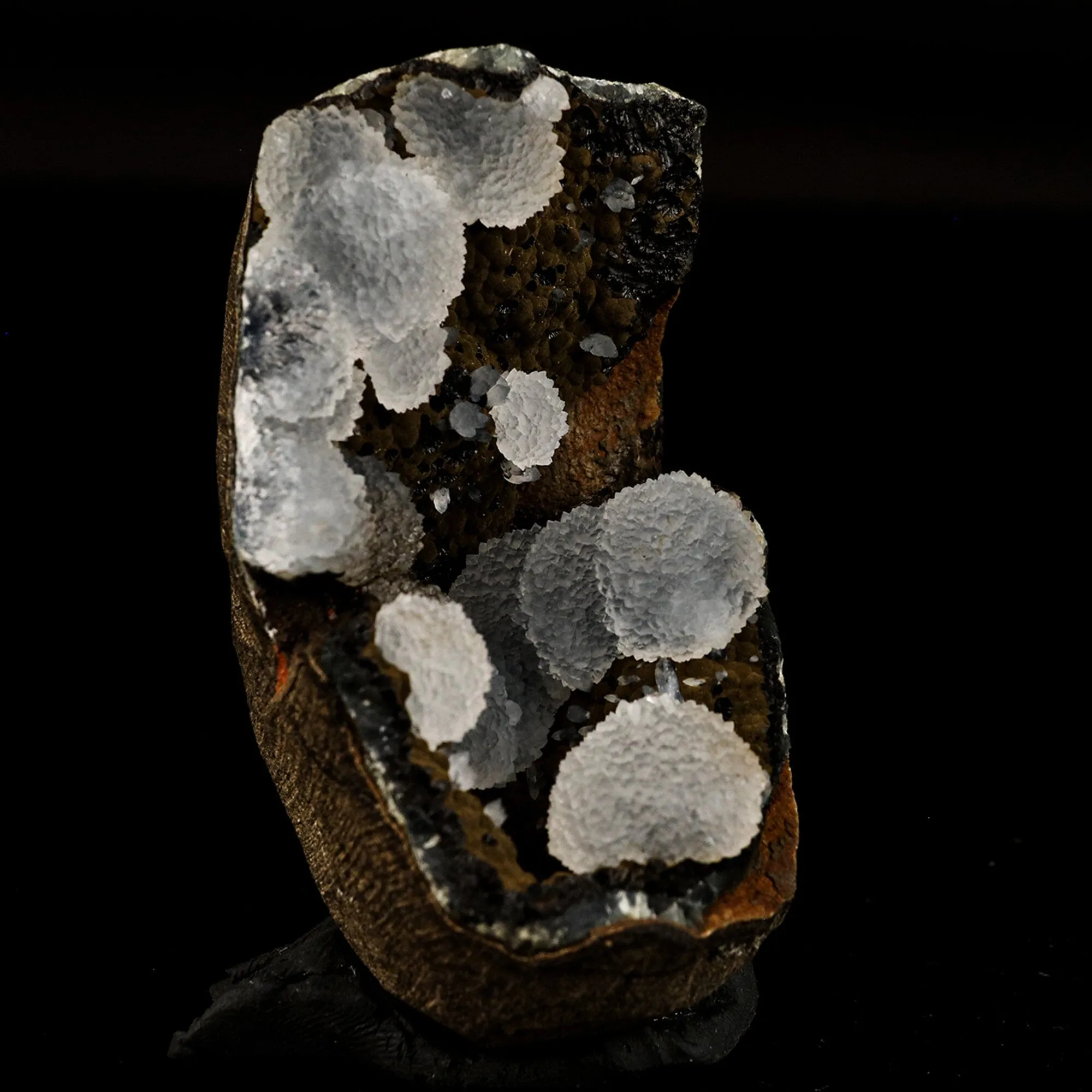 Chalcedony in Julgoldite geode Rarly found free standing  Natural Mineral Specimen - image 2