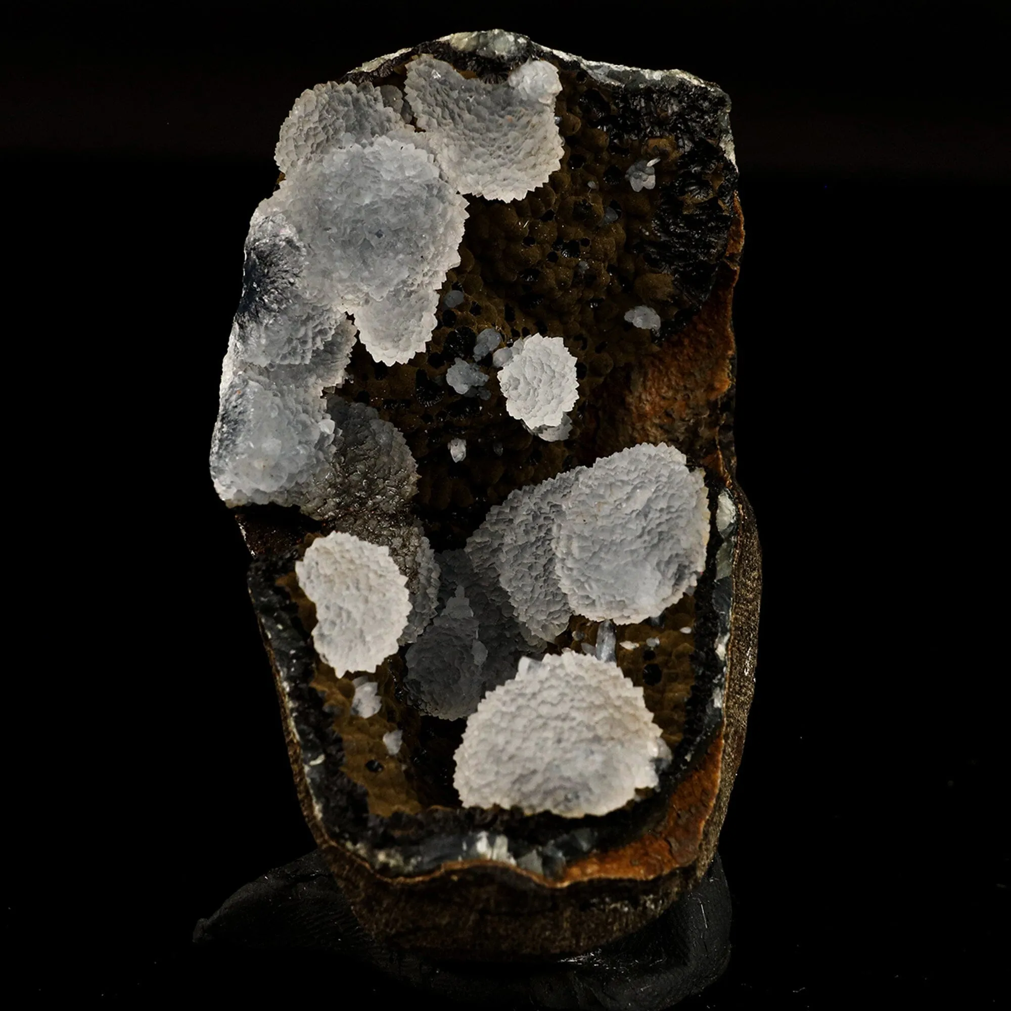 Chalcedony in Julgoldite geode Rarly found free standing  Natural Mineral Specimen - image 1