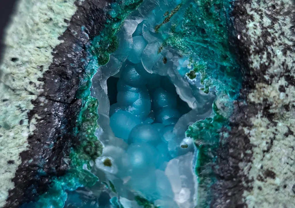 Chalcedony on chrysocolla from Arizona - image 5