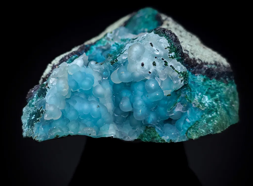 Chalcedony on chrysocolla from Arizona - image 2