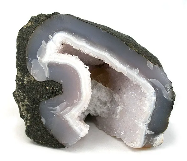 Chalcedony (Var: Agate), Fluorite - image 1