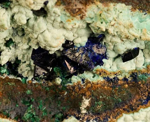 Chalcoalumite, Malachite, Azurite - image 2