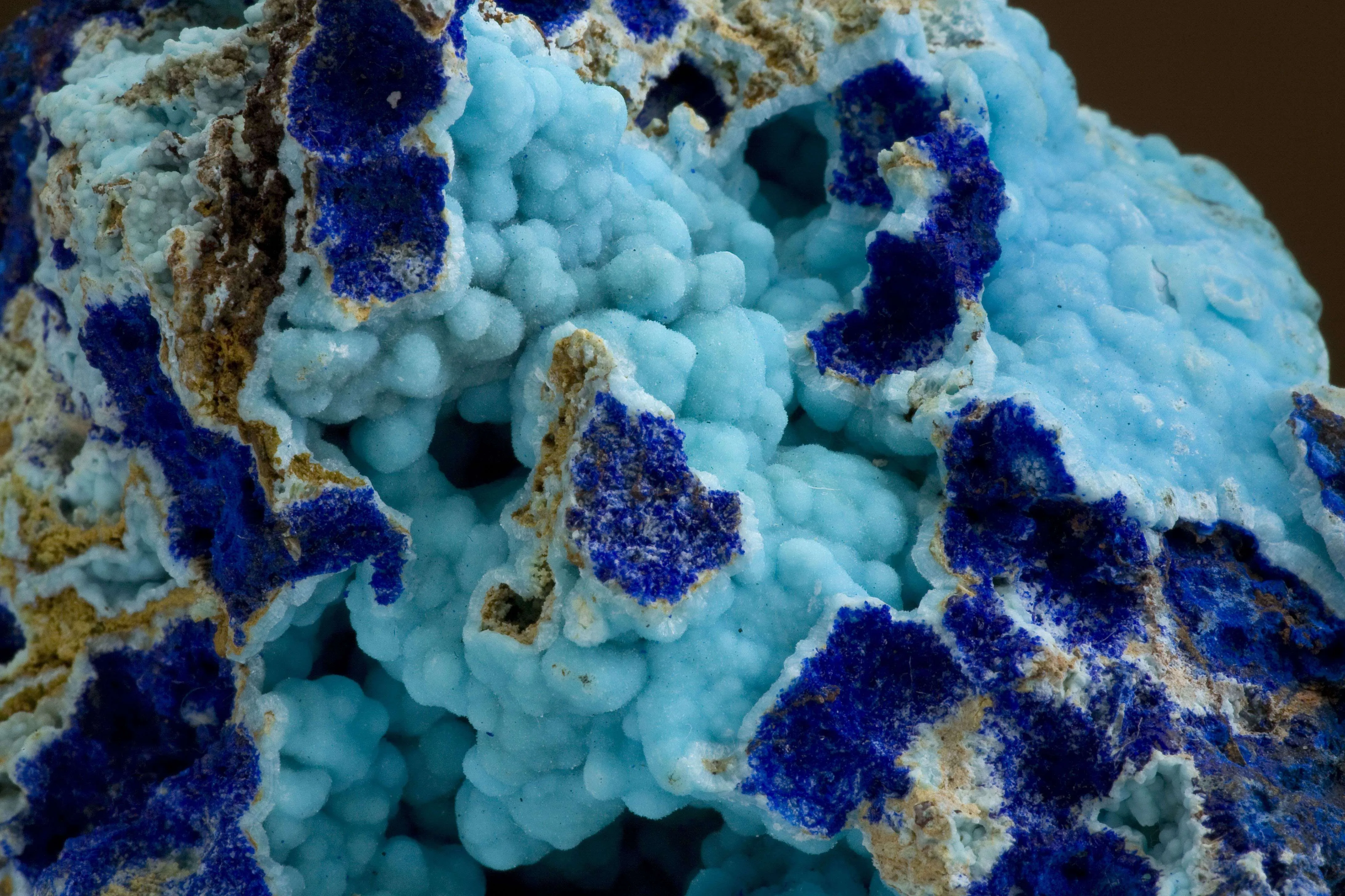 Chalcoalumite With Azurite - image 3