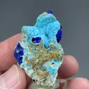 Chalcoalumite with Azurite - image 2