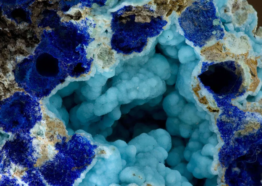 Chalcoalumite With Azurite - image 2