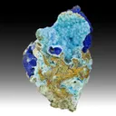 Chalcoalumite with Azurite - image 1