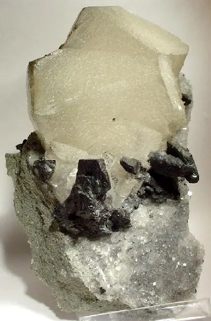 Chalcocite, Calcite image