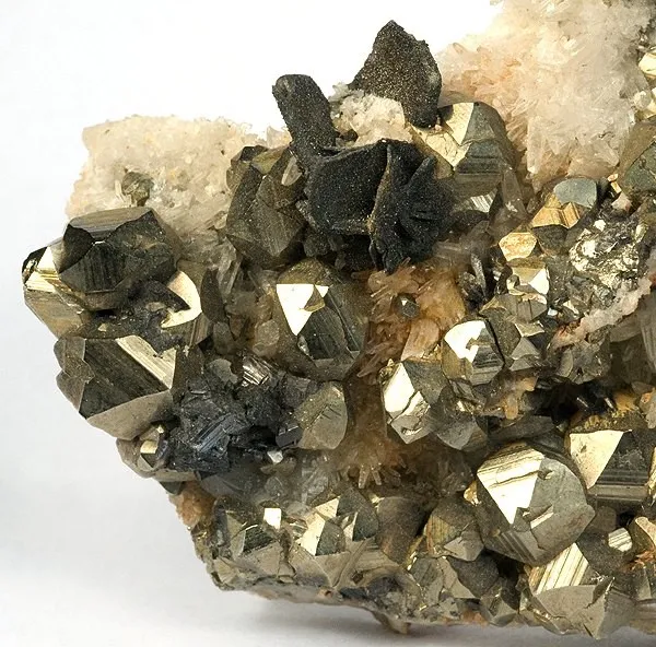 Chalcocite, Covellite, Pyrite, Quartz - image 2