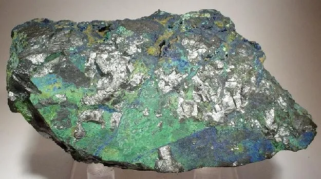 Chalcocite, Malachite, Azurite image