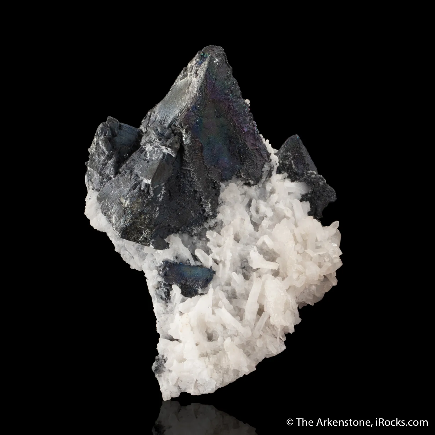 Chalcocite ps. Tennantite on Quartz - image 5