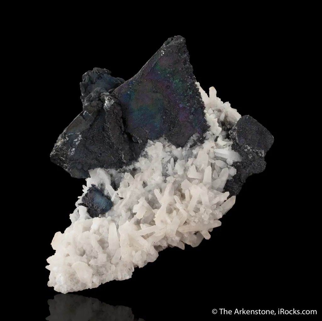 Chalcocite ps. Tennantite on Quartz - image 4