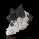 Chalcocite ps. Tennantite on Quartz - image 4
