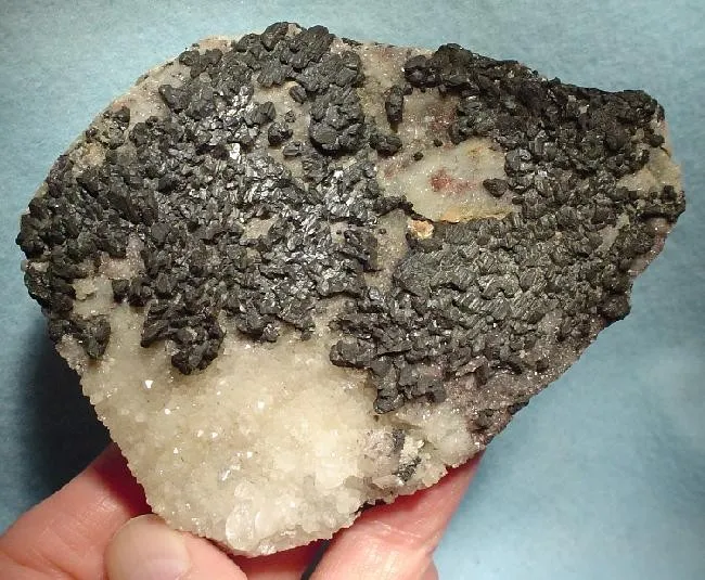 Chalcocite, Quartz image