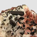 Chalcocite (twinned) on Calcite - image 4