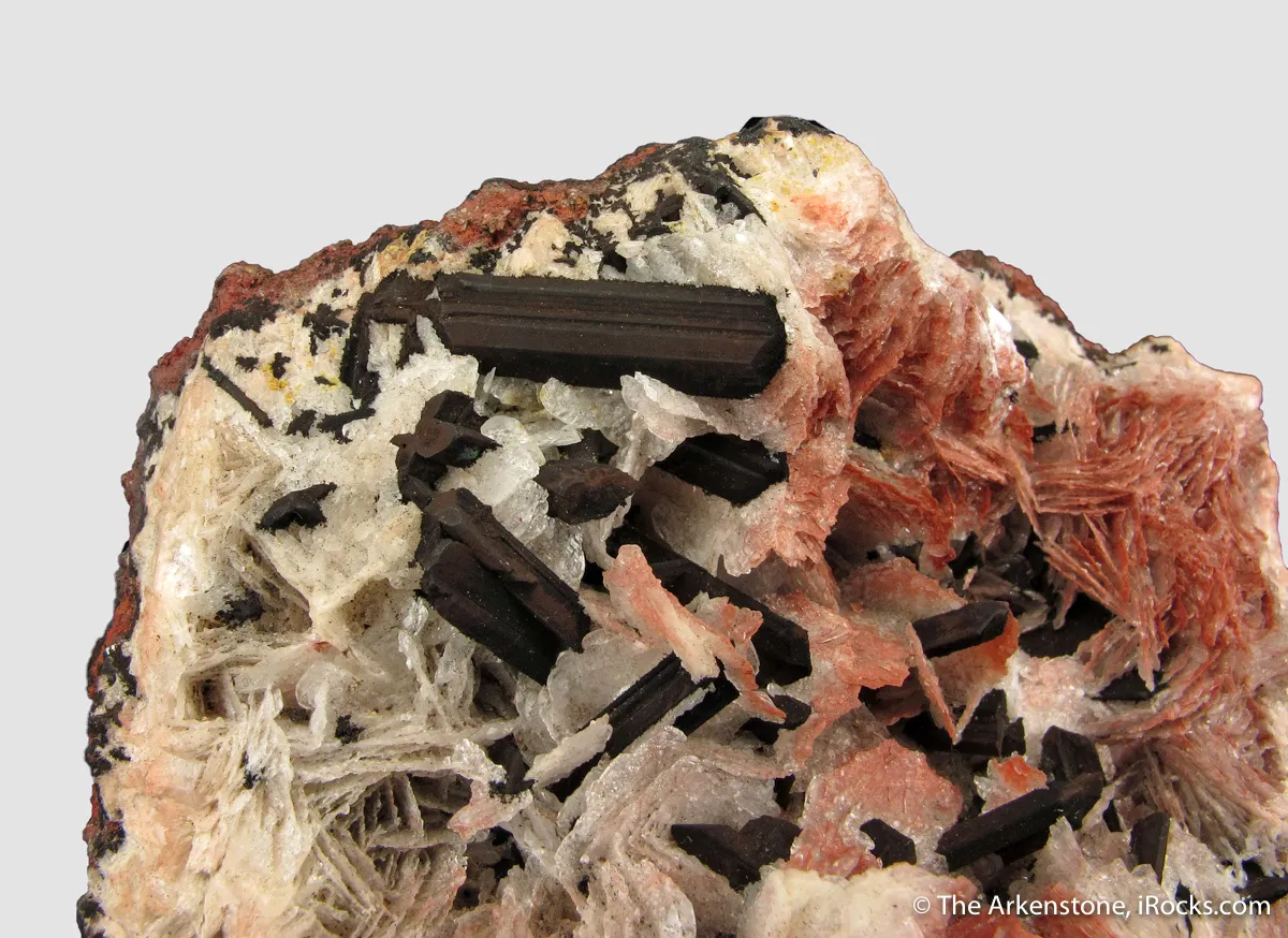 Chalcocite (twinned) on Calcite - image 4