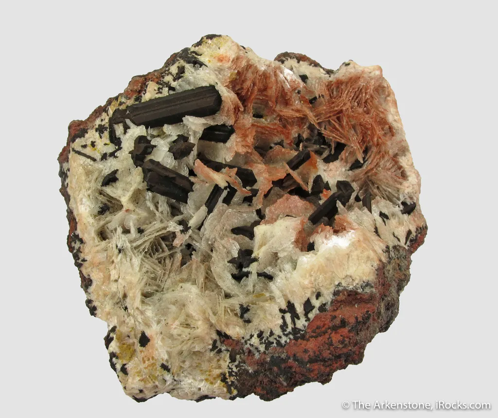 Chalcocite (twinned) on Calcite - image 5
