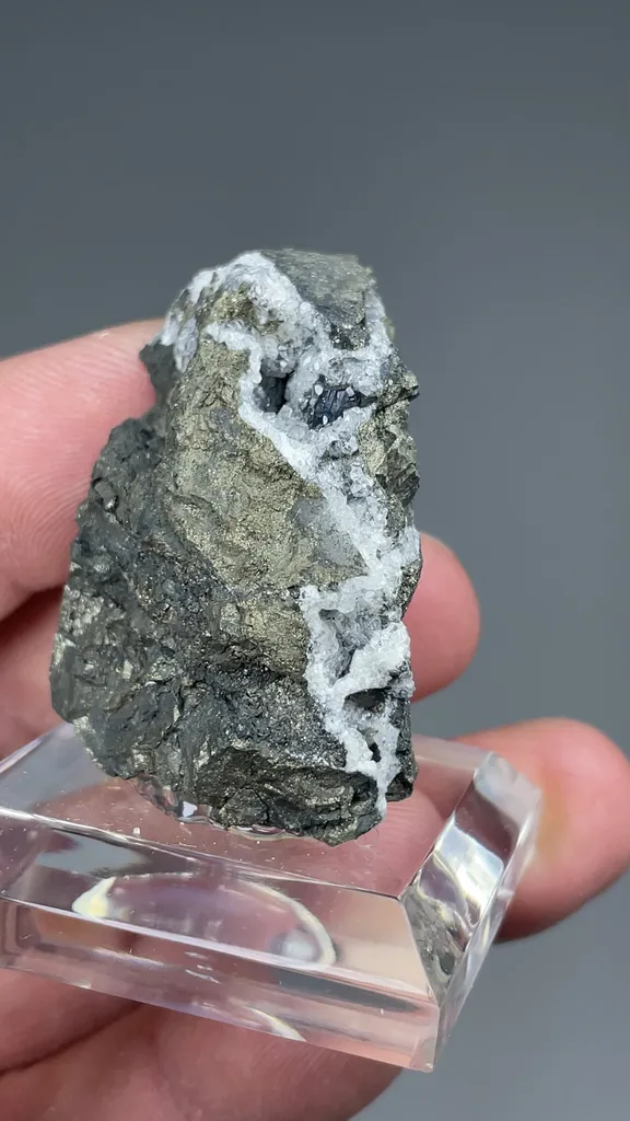 Chalcocite with Calcite - image 2