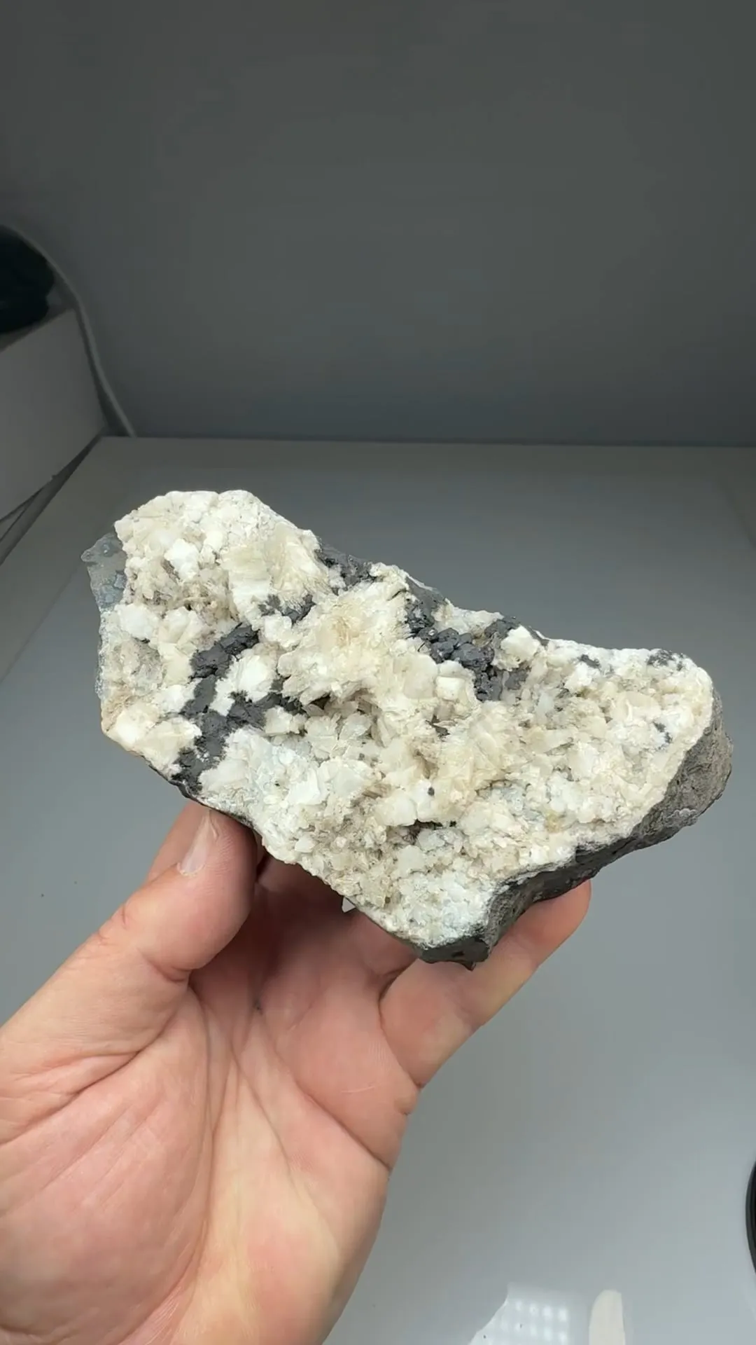 Chalcocite with Calcite - image 2