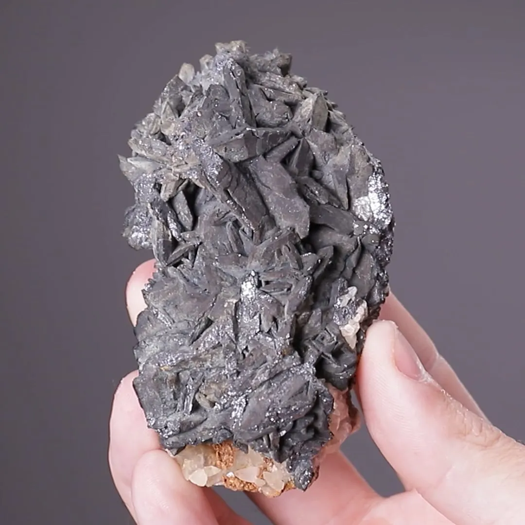 Chalcocite with Calcite - image 2