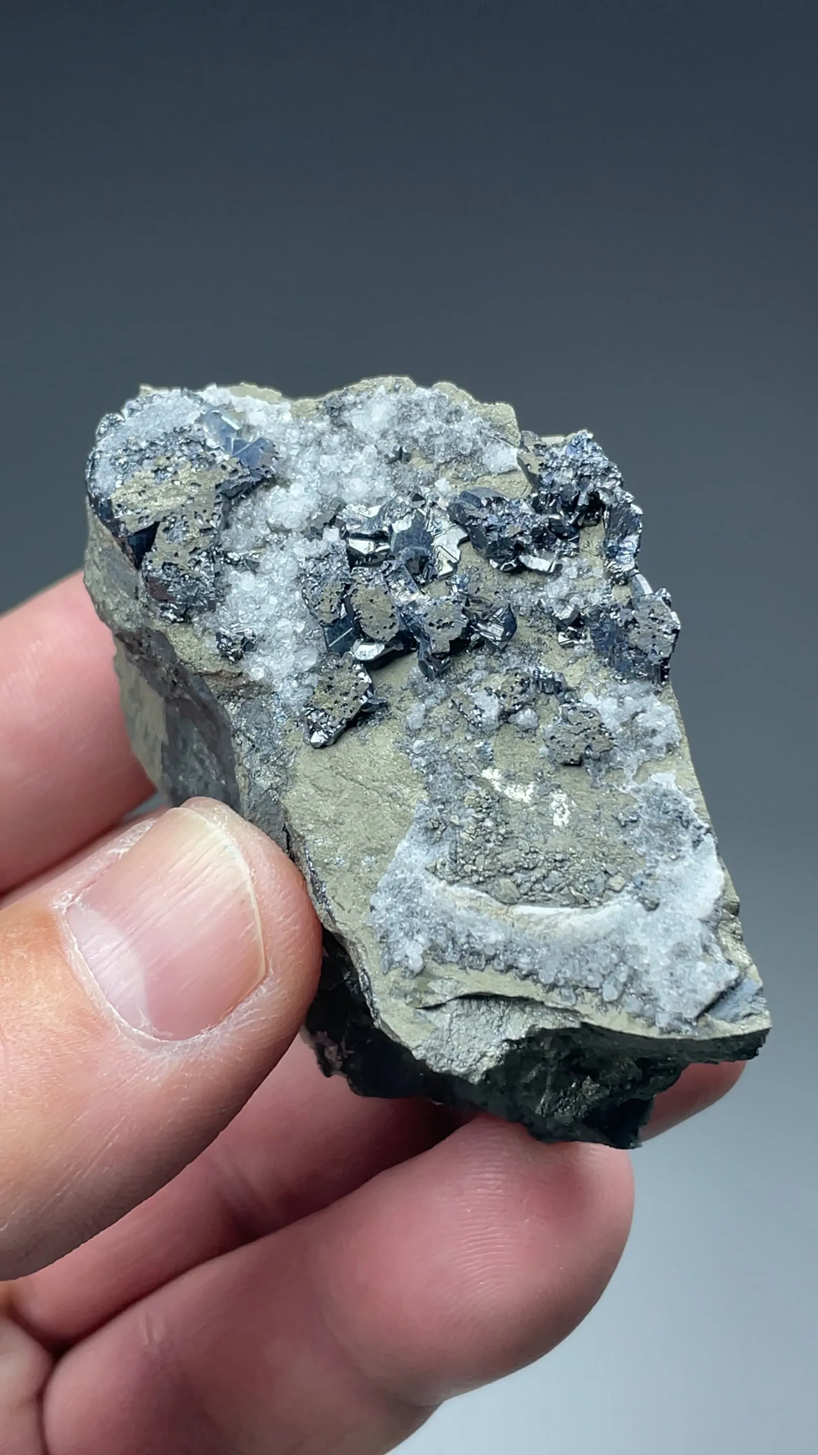 Chalcocite with Calcite, Pyrite - image 2