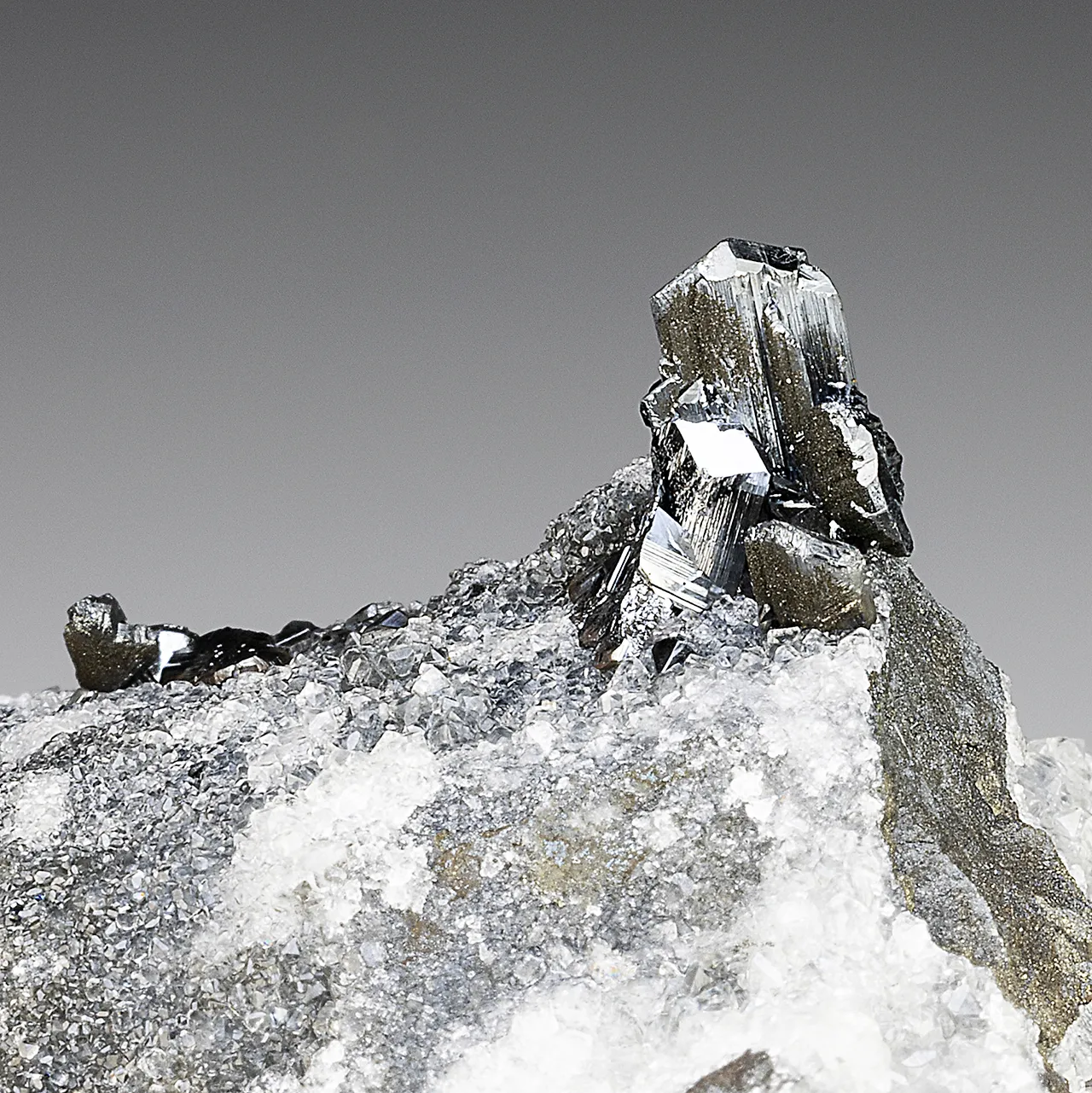 Chalcocite with Calcite, Pyrite - image 1