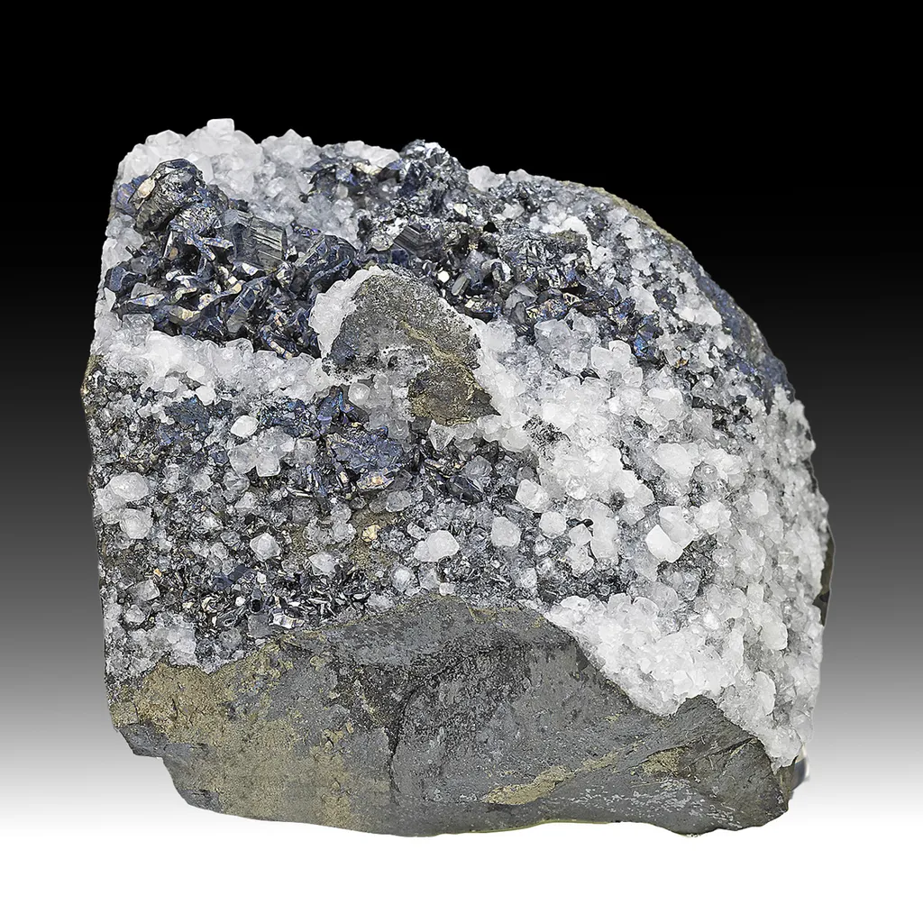 Chalcocite with Calcite, Pyrite image