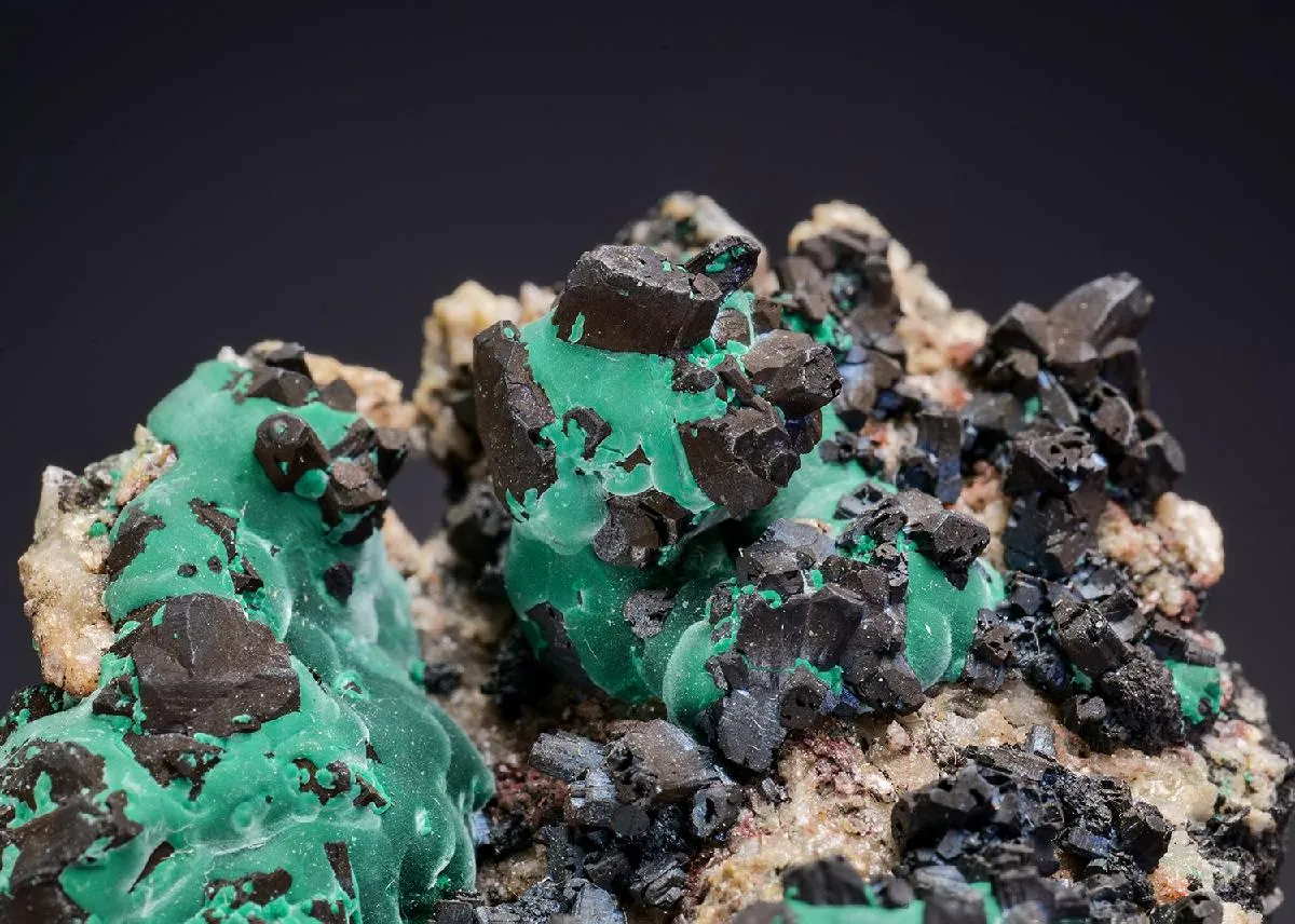 Chalcocite with Malachite - image 1