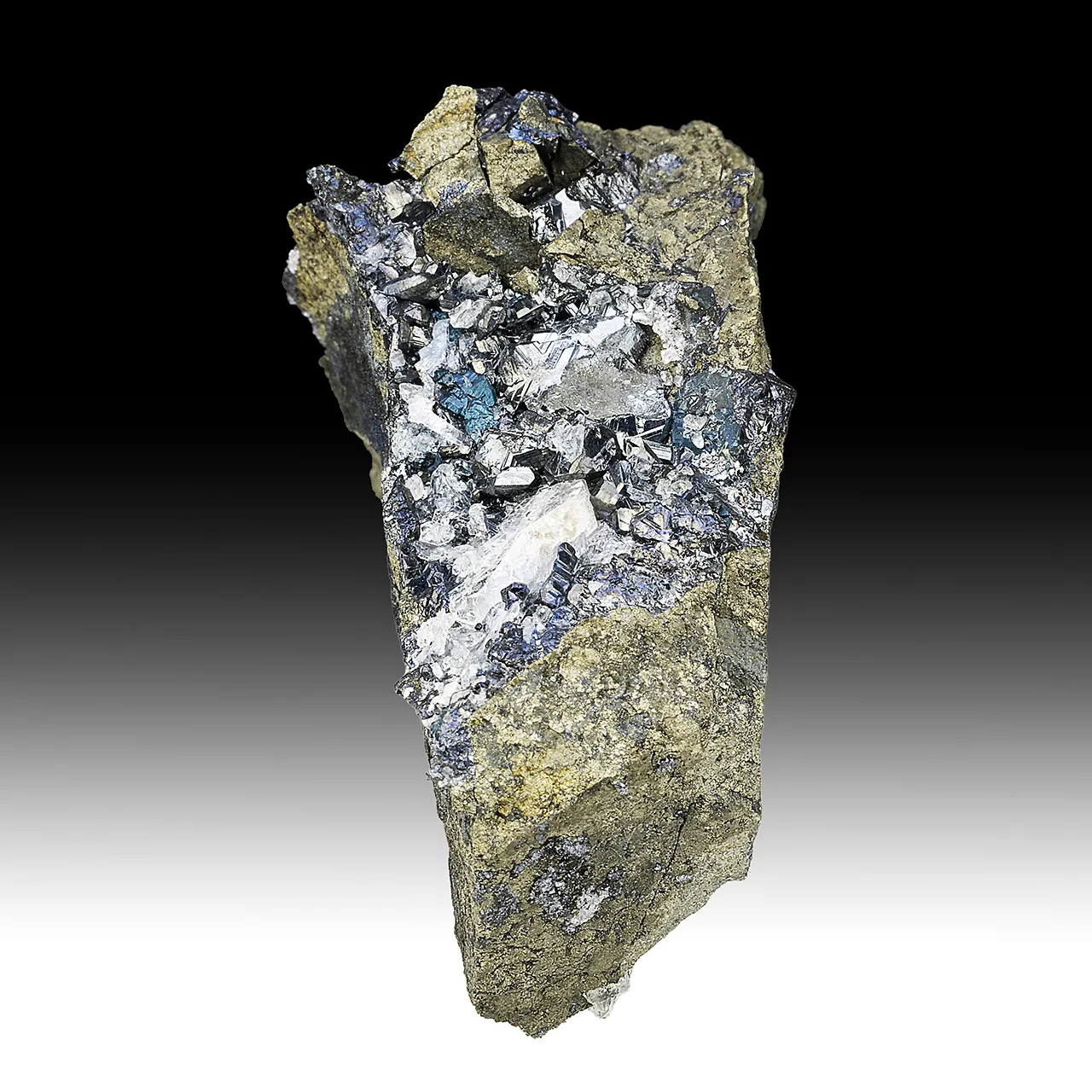 Chalcocite with Pyrite, Calcite - image 1
