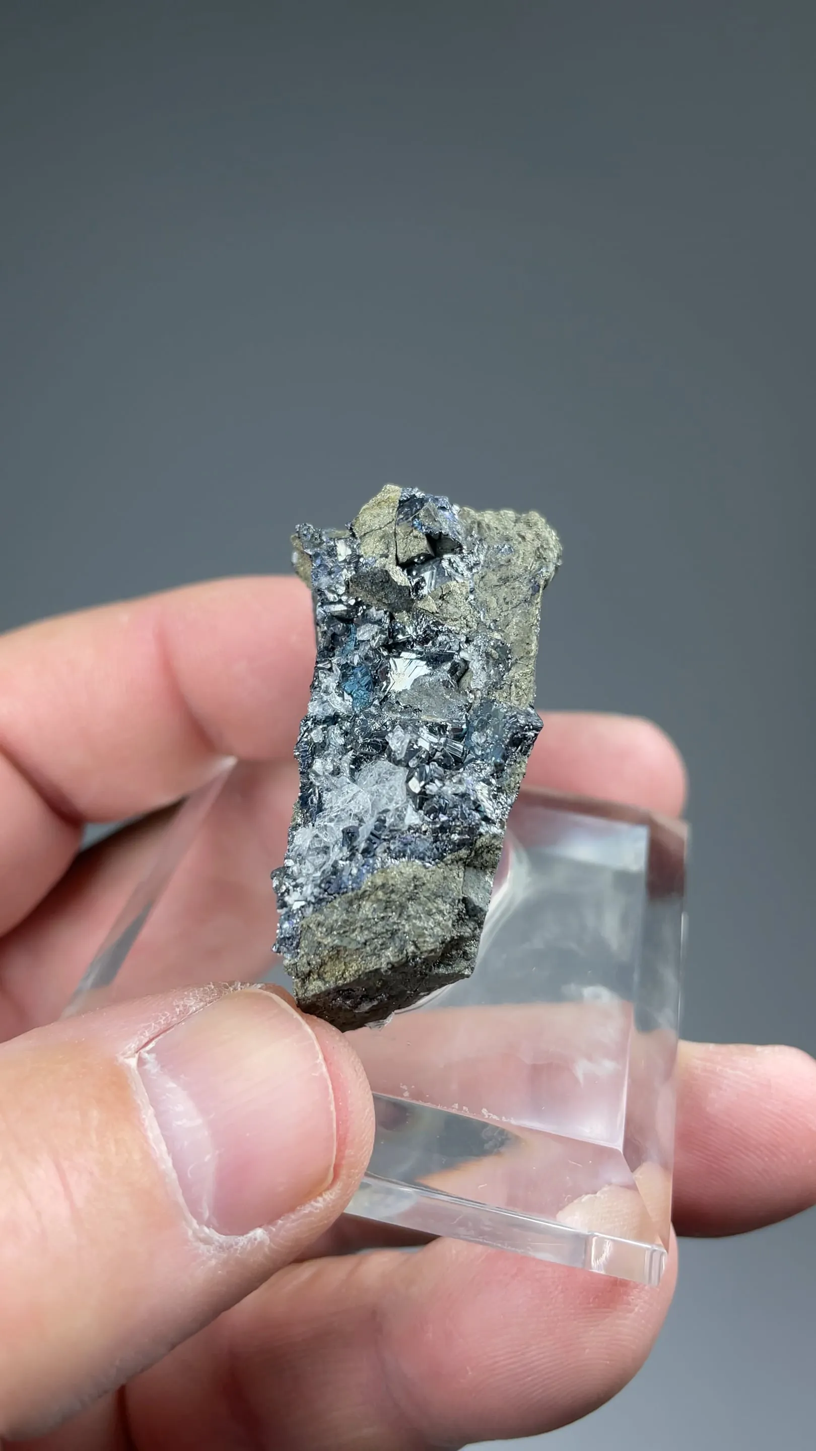 Chalcocite with Pyrite, Calcite - image 2