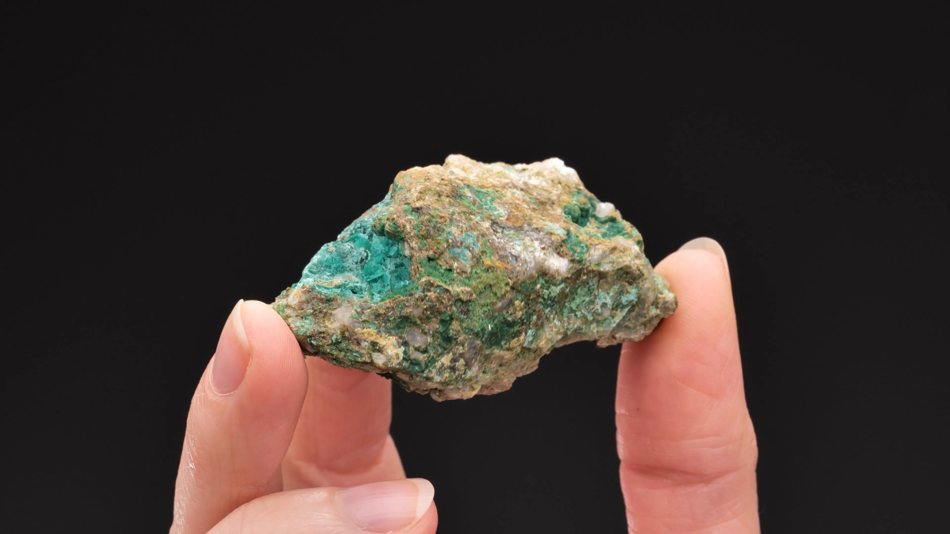 Chalcophyllite partially ps. to Chrysocolla - image 2