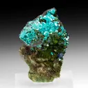 Chalcophyllite with Azurite - image 1