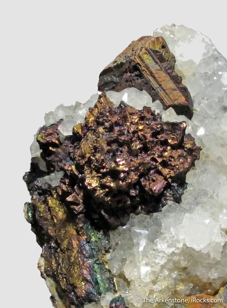 Chalcopyrite and Digenite on Quartz - image 2