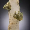 Chalcopyrite & Apatite on Quartz - image 1