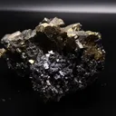 Chalcopyrite crystals on sphalerite - image 3